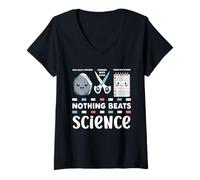 Femme Rien ne Vaut la Science, Un Professeur de STEM drôle pour la rentrée T-Shirt avec Col en V