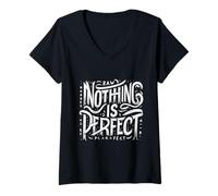 Femme Rien n'est Parfait T-Shirt avec Col en V
