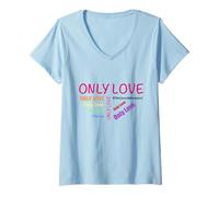 Femme Rien Que de l'amour T-Shirt avec Col en V