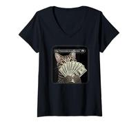 Femme Ring There is Motion at Your Front Door Funny Meme Cute T-Shirt avec Col en V