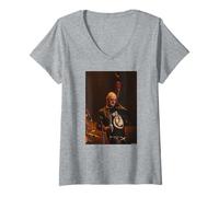 Femme Rob Halford, Chanteur de Judas Priest, en Direct d'Andy Willsher T-Shirt avec Col en V