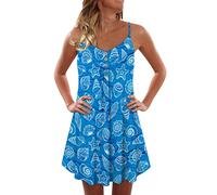 Femme Robe de Cocktail Chic Et Elegant Robe Longue Femme Maxi Imprimé Papillon d'Été Floral Grandes Tailles Boheme sans Manche avec Poches de Plage Cocktail l'été Grande Taille Robe de Cocktail Femme