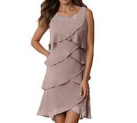Femme Robe de Cocktail Col V Tunique Chic Et Elegant Fête Cocktail Mini Shirt Robes sans Manches Imprimé Floral Bohème Grande Taille Pas Cher Mini Jupe De Plage Prom Dress Corset Kaftan Pareos 2025
