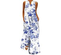 Femme Robe Soiree Robe Femme Tencel Bambou Chic Sexy Bohème Pas Cher Robe de Décontractée Robe Ete Femme Robe de Cocktail Vintage Robe Mini Robe Les Casual Robe de Plage Robe pour Mariage Invité Femme