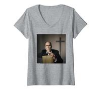 Femme Robert Duvall The Godfather Apocalypse Now par Michael Grecco T-Shirt avec Col en V
