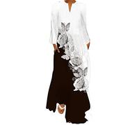 Femme Robes Robe d'été pour Femmes Une épaule Demi Manches Chauve-Souris Solide Robes décontractées en Vrac Sangle en métal Plage Mini Robe de Soleil Robe Coton Grande Taille Robe Boheme Femme