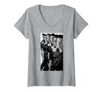 Femme Rocket from The Crypt on A Rope, Groupe de Punk Rock Andy Willsher T-Shirt avec Col en V