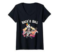 Femme Rock'n Roll - Rockstar, Punk Goth Band, Kids Boys T-Shirt avec Col en V