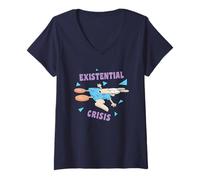 Femme Rocko's Modern Life Existential Crisis T-Shirt avec Col en V