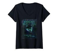 Femme Rocky Balboa It Ain't Over Till It's Over T-Shirt avec Col en V