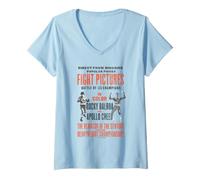 Femme Rocky II Balboa vs Apollo Creed Rematch Poster T-Shirt avec Col en V