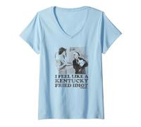 Femme Rocky II Fried Idiot T-Shirt avec Col en V