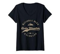 Femme Rocky Mountain National Park | Colorado T-Shirt avec Col en V