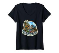 Femme Rocky Shore Crew Explorateurs de l'estran T-Shirt avec Col en V
