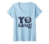 Femme Rocky Yo Adrian T-Shirt avec Col en V