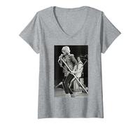 Femme Rod Stewart de Faces en Direct sur scène au NEC 1978 T-Shirt avec Col en V