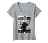 Femme Rod Stewart de The Faces à Londres pour la tournée Body Wishes 1983 T-Shirt avec Col en V
