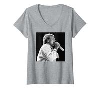 Femme Rod Stewart Live Every Beat of My Heart Tournée au NEC Arena 1986 T-Shirt avec Col en V