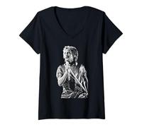 Femme Rod Stewart The Faces at Wembley Foolish Behaviour Tournée 1980 T-Shirt avec Col en V