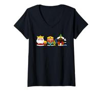 Femme Rois Mages T-Shirt avec Col en V