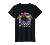 Femme Roller Derby Queen Retro Vintage Roller Skate T-Shirt