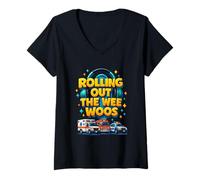 Femme Rolling Outs The Wee Woos 9 1 1 Service d'urgence T-Shirt avec Col en V