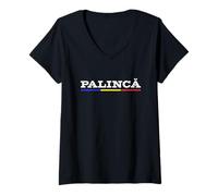 Femme Romanian Palinca Funny Romania Traditional Drink T-Shirt avec Col en V