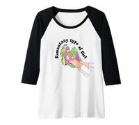 Femme Romantasy Type de fille qui court sur des histoires, des livres fantastiques Manche Raglan
