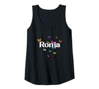 Femme Ronja - Joli prénom de Fille avec des Papillons colorés Débardeur