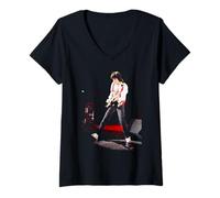 Femme Ronnie Wood Live Rolling Stones célèbre Le Blues T-Shirt avec Col en V