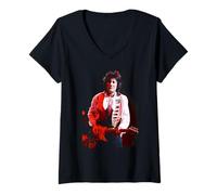 Femme Ronnie Wood Rolling Stones célèbre Le Blues T-Shirt avec Col en V