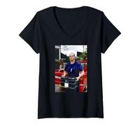 Femme Ross Kemp et Grant Mitchell sur le plateau d'Eastenders T-Shirt avec Col en V
