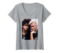 Femme Roxette Suédois Pop Duo It Must Have Been Love 1990 T-Shirt avec Col en V
