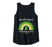 Femme Ruban Vert Assorti pour Grand-mère Boho Rainbow CP Awareness Débardeur