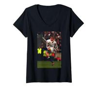 Femme Rugby Jonny Wilkinson Angleterre Vs France Twickenham 1999 T-Shirt avec Col en V