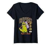 Femme Rugrats Reptar is Back T-Shirt avec Col en V