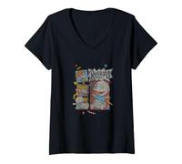 Femme Rugrats Tommy Pickles Colorful Retro Box Up T-Shirt avec Col en V