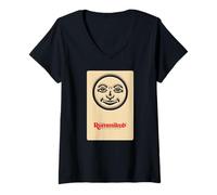 Femme Rummikub Joker Tile Logo T-Shirt avec Col en V