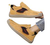 Femme Running Baskets Respirant Décontractées En Cuir Pour Femmes Avec Bride À Crochet Réglable Semelle Rembourrée Décorative Sur Le Côté Disponibles Plusieurs Couleurs Un Usage Quotidien Jaune 40