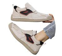 Femme Running Baskets Respirant Décontractées En Cuir Pour Femmes Avec Bride À Crochet Réglable Semelle Rembourrée Décorative Sur Le Côté Disponibles Plusieurs Couleurs Un Usage Quotidien Beige 40