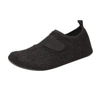 Femme Running Baskets Respirant D'Intérieur Pour Femmes Et Hommes Semelles En Chaussettes Légères Doublées Polaire Chaussons Pieds Chaussure Orthopedique Randonnée Chaussures De Sport Confort Le noir