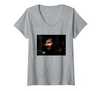 Femme Running Wild Bear Grylls Survival Bushcraft Man Vs Wild T-Shirt avec Col en V