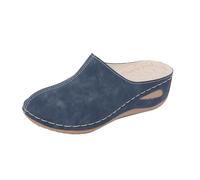 Femme Sabot Orthopédiques Compensé Sandales Mule AntidéRapantes Respirantes Bout Fermé Semelle Amortissante Légère Sandale pour Femmes Confortable OrthopéDique Chaussures de Plage Loisirs Romain