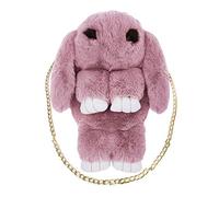 Femme Sac À Bandoulière De Lapin Poupée En Fausse Fourrure Sac À Main Décoration Mignon Sacs à Main des Femmes Sac à Bandoulière de Lapin Sac à Main/Epaule/Bandoulière/Porté pour Filles/Femmes