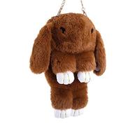 Femme Sac À Bandoulière De Lapin Poupée En Fausse Fourrure Sac À Main Décoration Mignon Sacs à Main des Femmes Sac à Bandoulière de Lapin Sac à Main/Epaule/Bandoulière/Porté pour Filles/Femmes