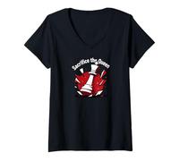 Femme Sacrifice The Queen Funny Chess Player Strategy T-Shirt avec Col en V