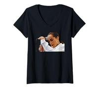 Femme Sade Singing Live Aid London 1985 T-Shirt avec Col en V