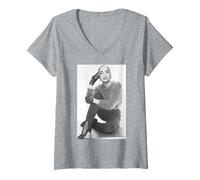 Femme Sade Smooth Operator Singer Diamond Life T-Shirt avec Col en V