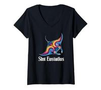 Femme Saint-Eustache T-Shirt avec Col en V