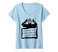Femme Saint Graal French Taunt T-Shirt avec Col en V